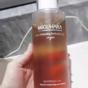 ®️  MIGUHARA - Ultra Whitening Perfection Skin 400ml - Toner siêu trắng - Ảnh 7