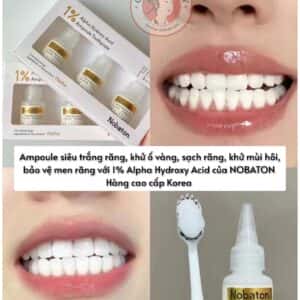 MEN Ủ TRẮNG RĂNG, HẾT HÔI MIỆNG, SẠCH MẢNG BÁM - AMPOULE NOBATON CAO CẤP