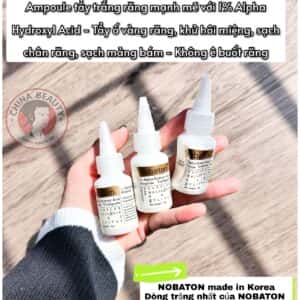 MEN Ủ TRẮNG RĂNG, HẾT HÔI MIỆNG, SẠCH MẢNG BÁM - AMPOULE NOBATON CAO CẤP - Ảnh 6
