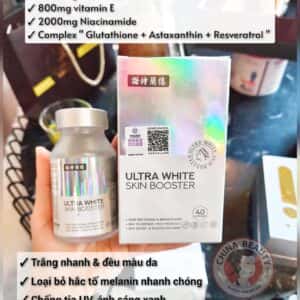 ULTRA WHITE SKIN BOOSTER - VIÊN UỐNG TRẮNG DA, CHỐNG NẮNG, GIẢM NÁM CAO CẤP