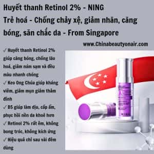 HUYẾT THANH RETINOL 2.0 - FROM SINGAPORE, căng bóng và xóa nhăn tức thì